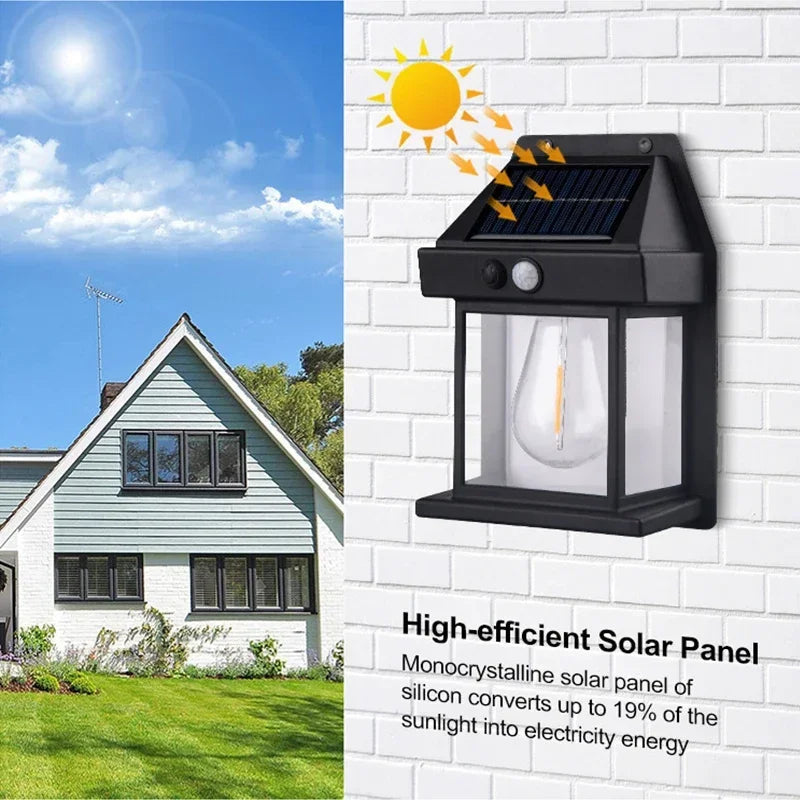 Outdoor Solar Wall Light For Home & Garden