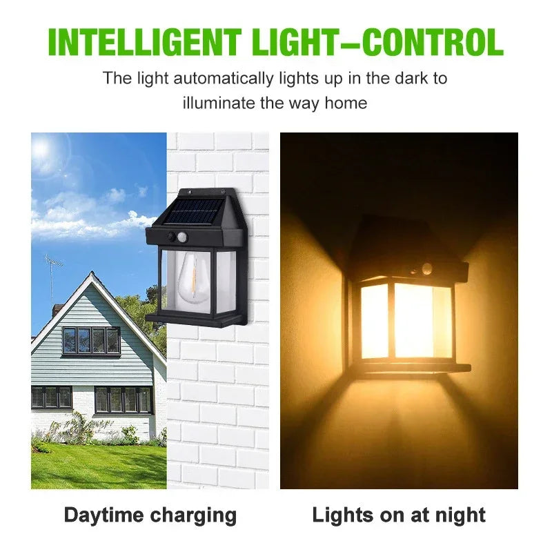 Outdoor Solar Wall Light For Home & Garden