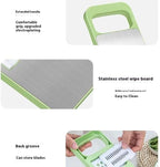 5 in 1 Slicer for Kitchen, Vegetable Slicer Multi Blade Potato Chip, Veggie shredder, Vegetable Cutter,Shredder and peeler For Small Job In Kitchen (Green)