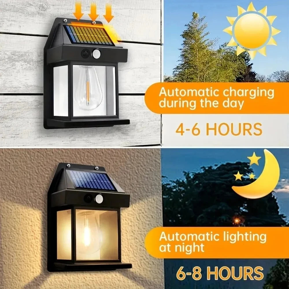 Outdoor Solar Wall Light For Home & Garden