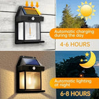 Outdoor Solar Wall Light For Home & Garden